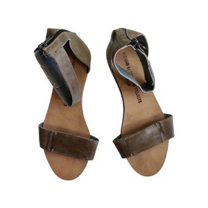 Common Projects Olive Brown Leather Ankle-Strap Sandals